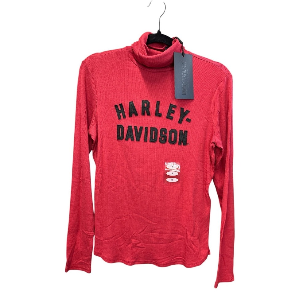Harley Davidson Turtleneck - Knit - Red (MSRP: $55) Size Small